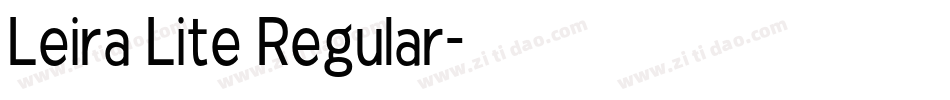 Leira Lite Regular字体转换